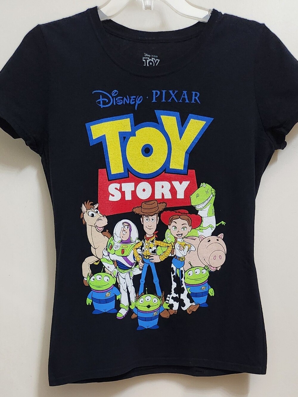 *XCLNT* Toy Story Disney Pixar Black Shirt Top Small Jessie Woody Buzz Lightyear